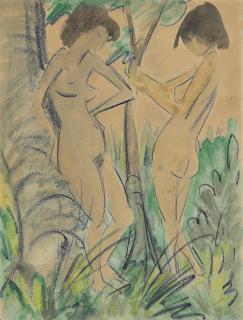 Otto Mueller - Zwei Akte im Walde