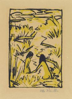 Otto Mueller - Zwei Badende Im Bach ( K. 151A)