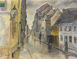 Otto Nagel - Petristrasse im Regen