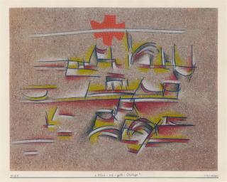 Otto Nebel - Blau-rot-gelb-Gefüge