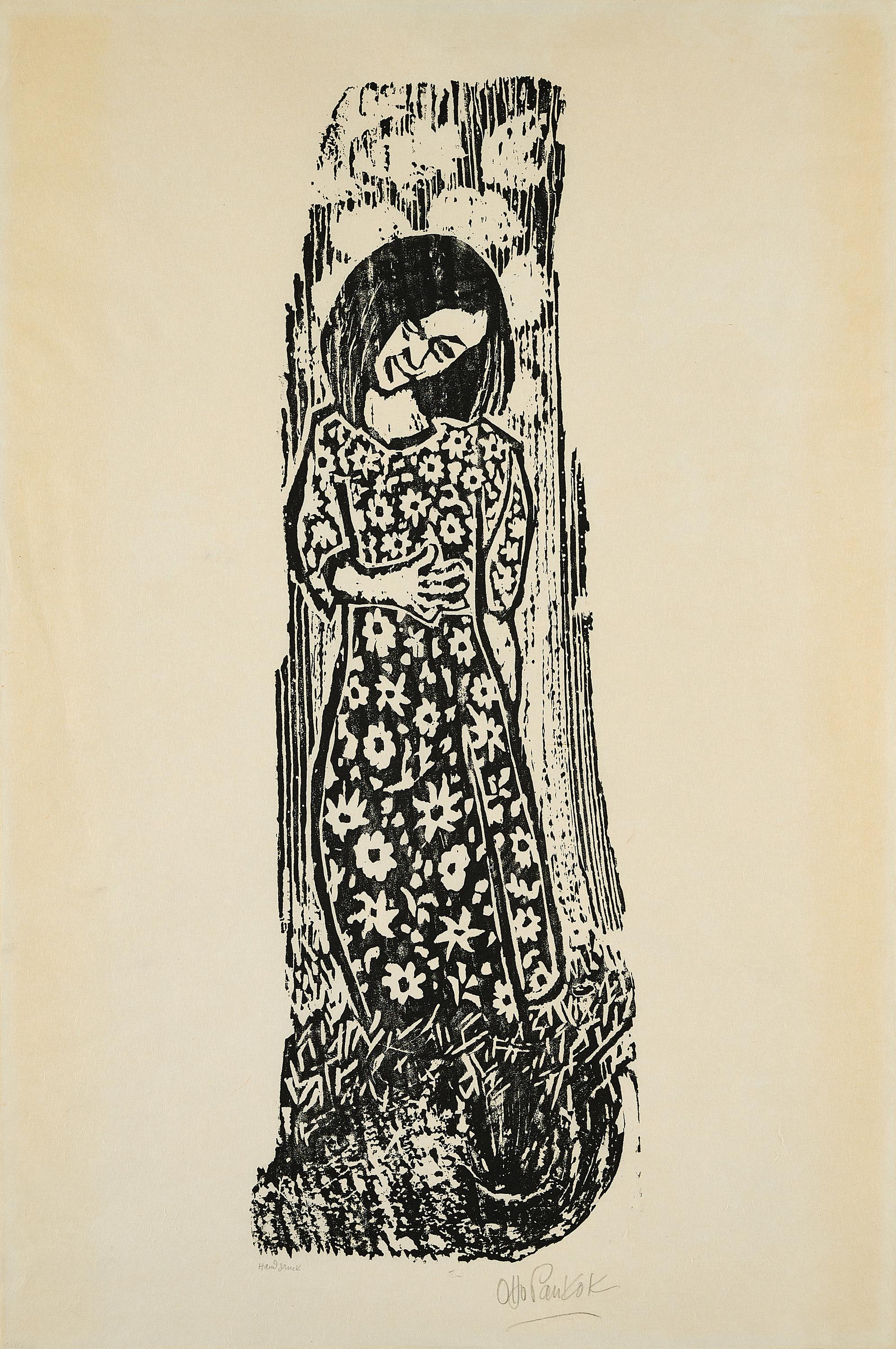 Otto Pankok - Blumenkleid.