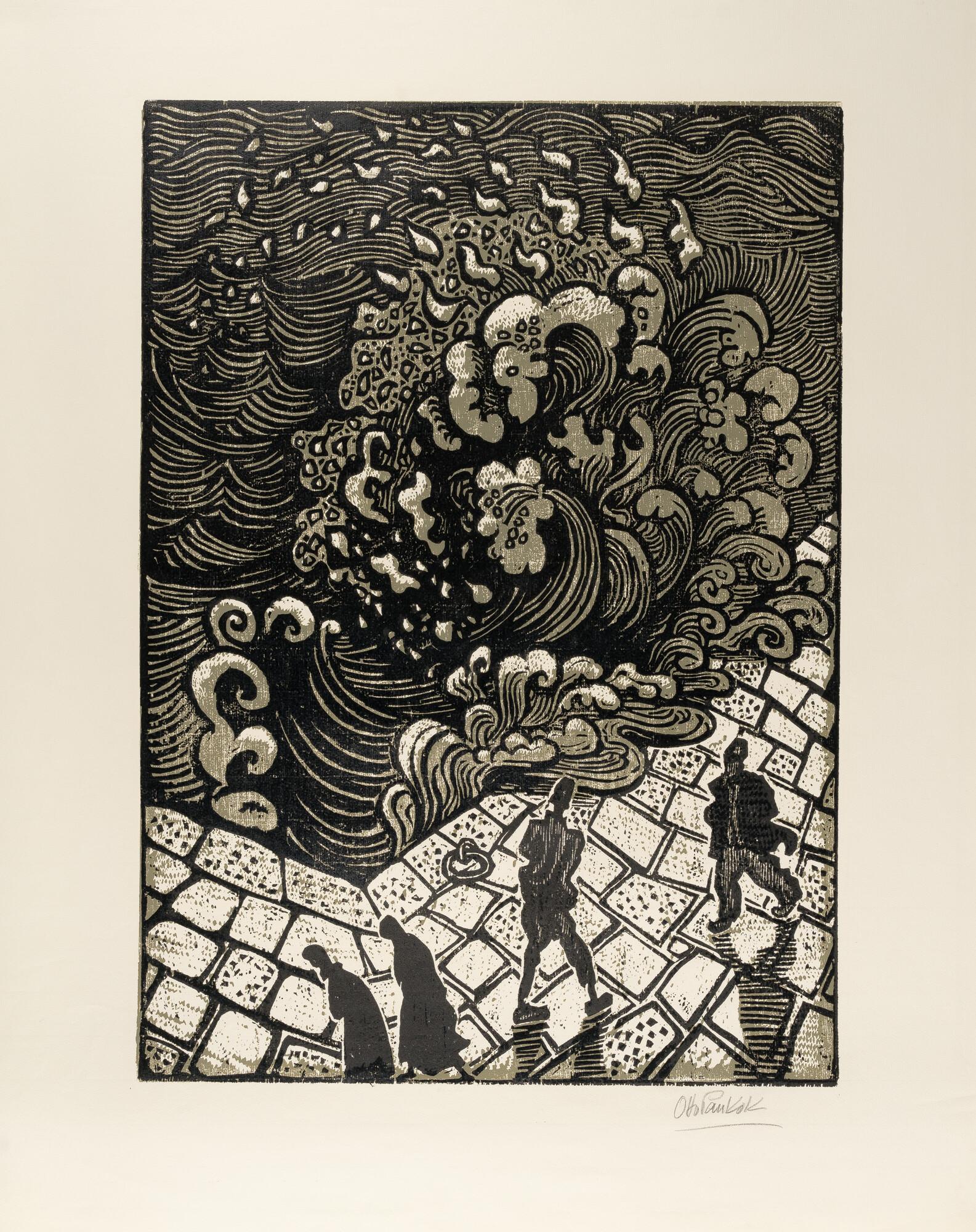 Otto Pankok - Brandungswelle