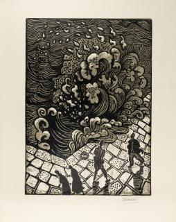 Otto Pankok - Brandungswelle