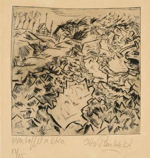 Otto Pankok - Kartoffelacker (Aus: 10 Landschaften).