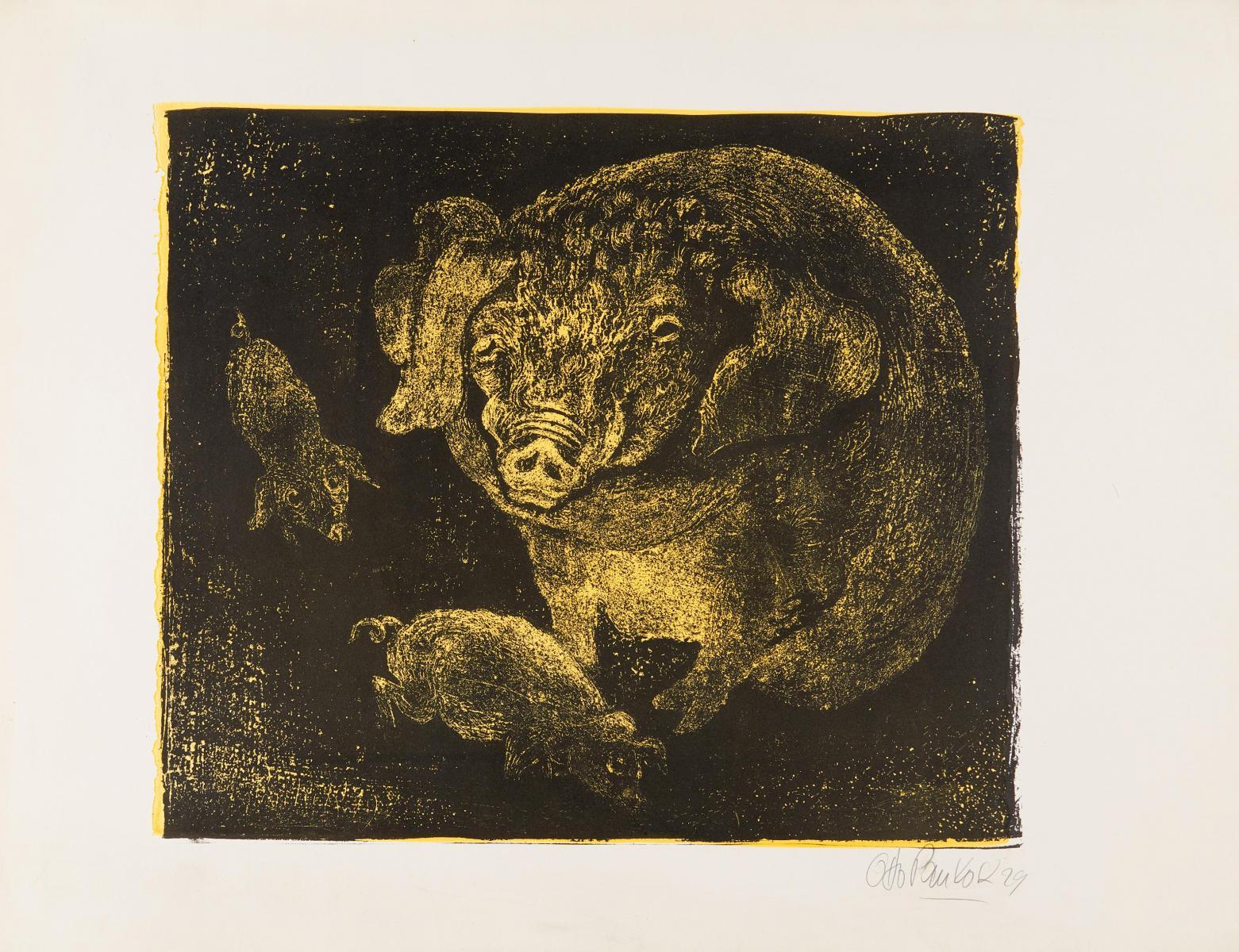 Otto Pankok - Ohne Titel (Sau).