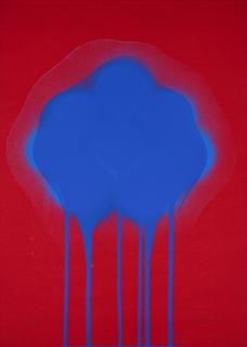 Otto Piene - Blaue Feuerblume.