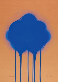 Otto Piene - Blaue Feuerblume.