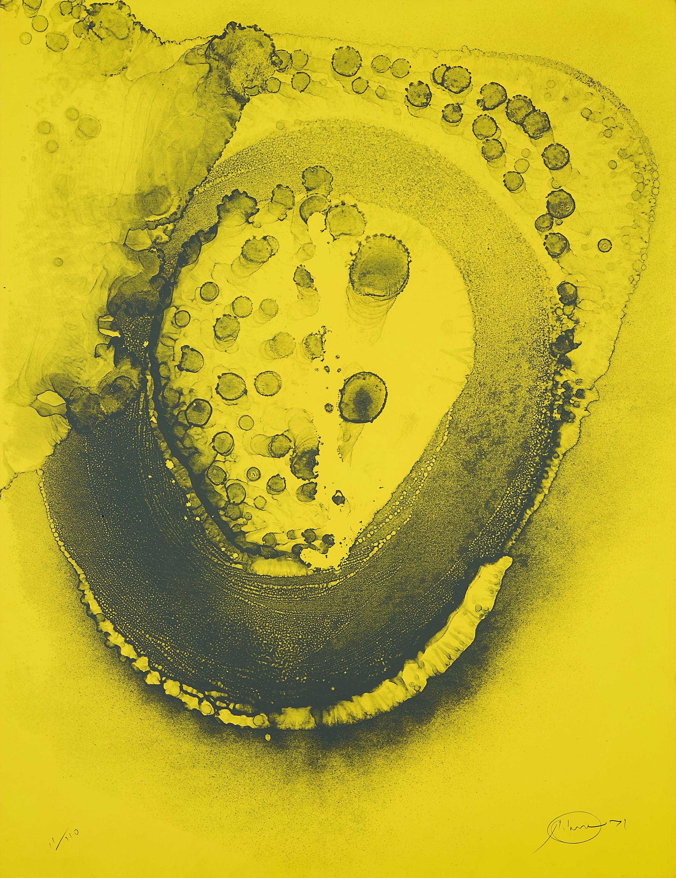 Otto Piene - Februar (Aus: Feuerflora. Kalender 1972).