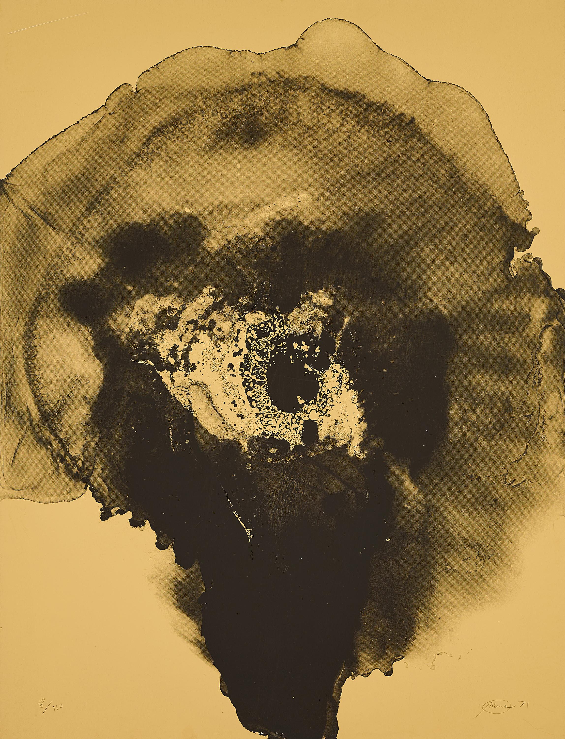 Otto Piene - Januar (Aus: Feuerflora. Kalender 1972).