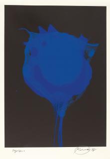 Otto Piene - Ohne Titel (Blaue Feuerblume).