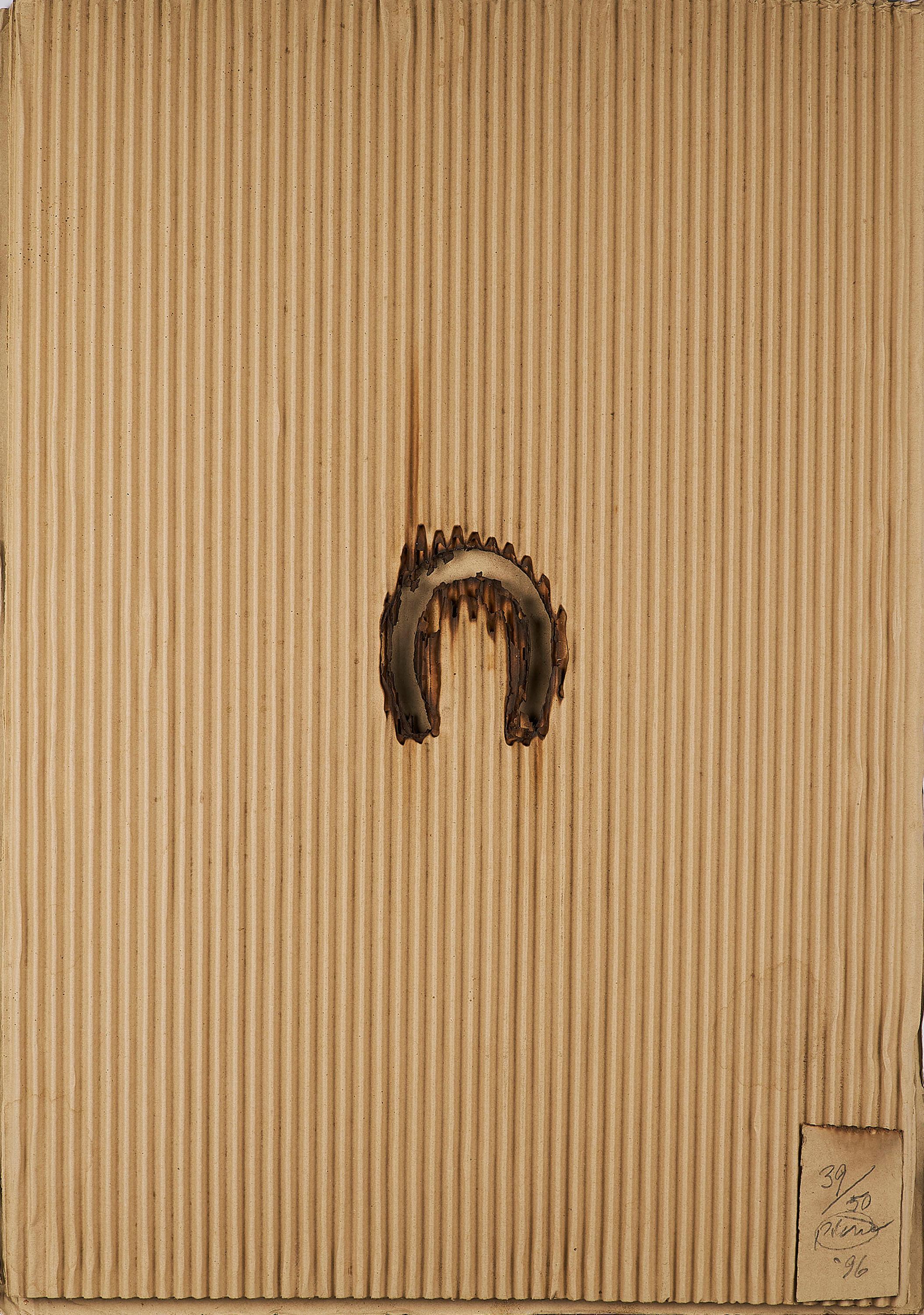 Otto Piene - Ohne Titel (Brandmarkung).