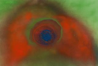 Otto Piene - Ohne Titel (Feuergouache)