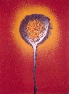Otto Piene - Ohne Titel (gelbe Blume)