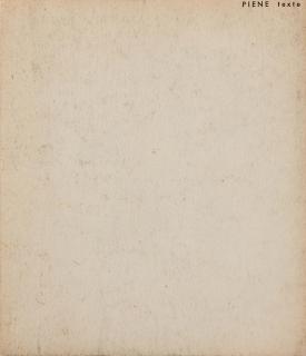 Otto Piene - otto piene - 10 texte