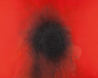 Otto Piene - „Rot und Schwarz“.