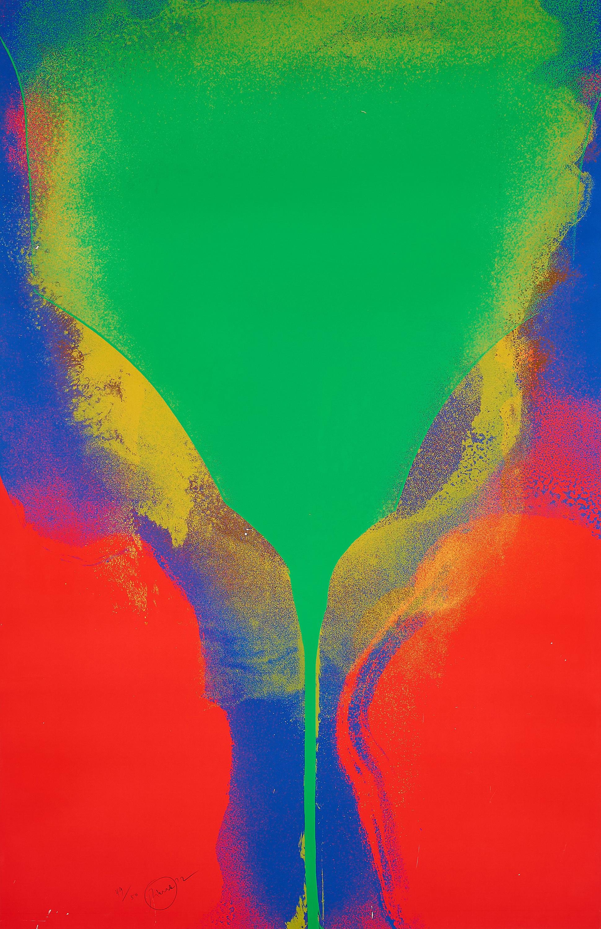 Otto Piene - Schön Grün und Violett.