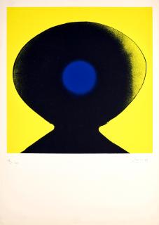 Otto Piene - Telepathisch, Telemagisch Red (2 works)