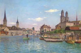 Otto Pilny - Boating at Zurich