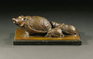 Otto Pilz - A hedgehog family