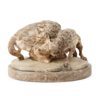 Otto Pilz - Wolves in a battle