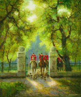 Otto Pippel - Ausritt zur Jagd