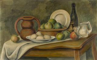 Otto Ritschl - Stillleben mit Äpfeln.