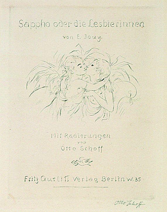 Otto Schoff - 7 Bll. in: Sappho oder die Lesbierinnen