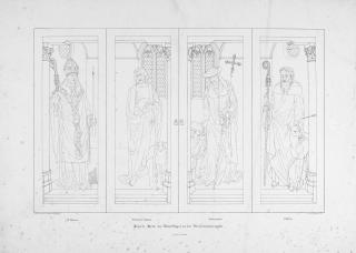 Otto Speckter - 2 Bll.: Bild in der Greveraden-Kapelle des Doms zu Lübeck –