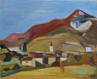 Otto Staiger - Landschaft Bei Besazio (Dorf Und Berg)