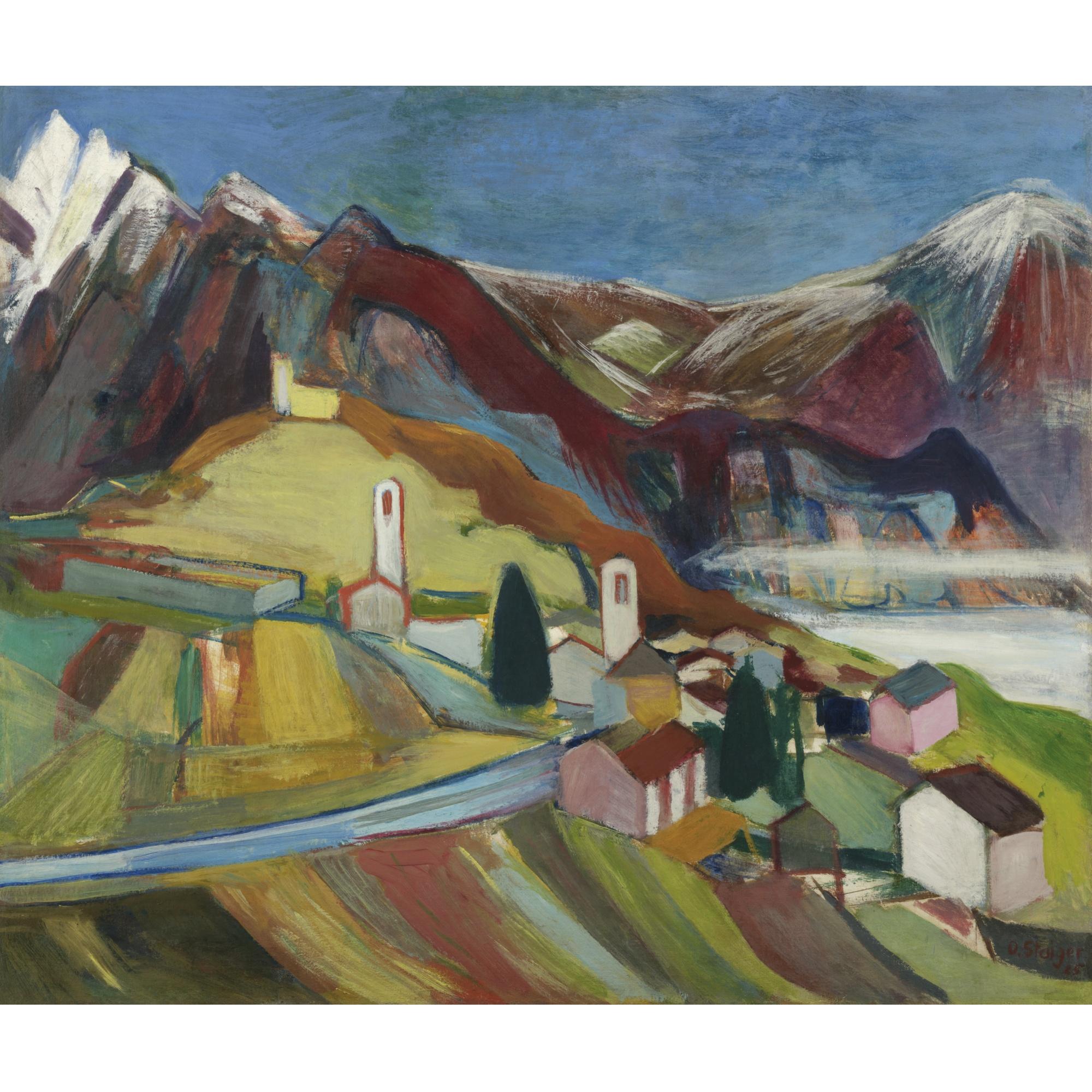 Otto Staiger - Tessiner Landschaft, 1925 Landscape In The Ticino, 1925