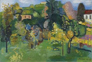 Otto Staiger - Tessiner Landschaft (Mendrisiotto), 1929 Landscape In Ticino (Mendrisiotto), 1929