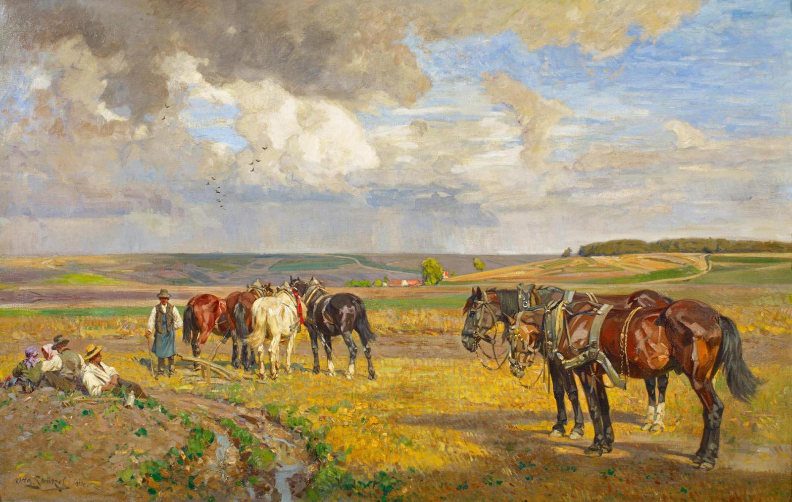 Otto Strützel - Ernteszene.