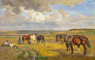 Otto Strützel - Ernteszene.