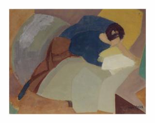 Otto Van Rees - Aditya lezend op de bank