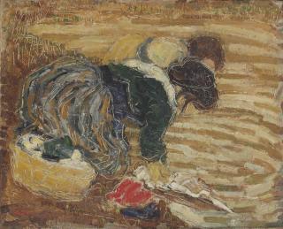 Otto Van Rees - Two Women Doing The Laundry