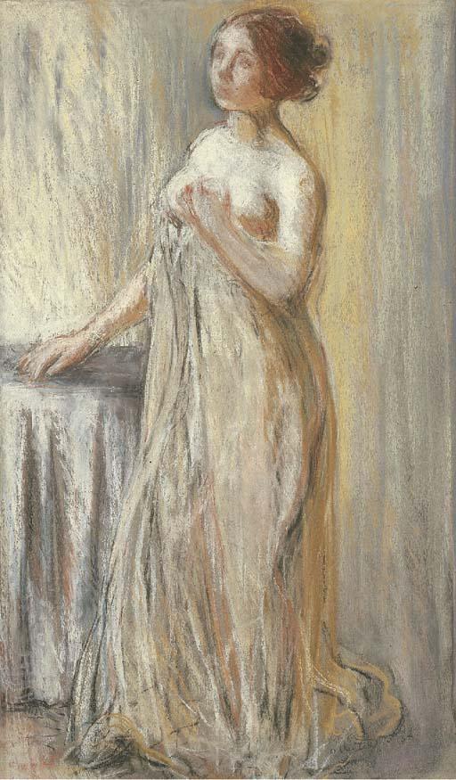 Otto Vautier - Stehender Frauenakt