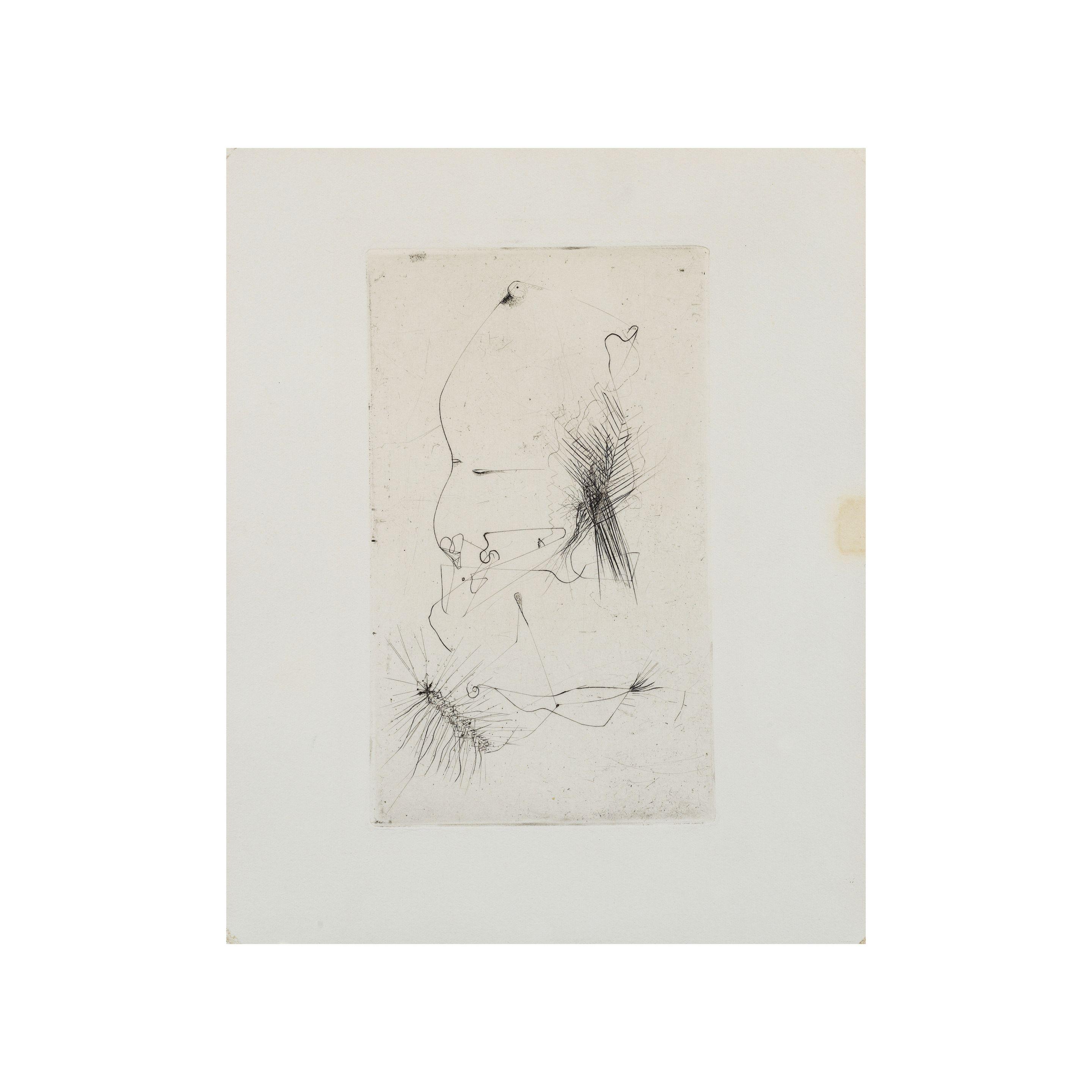 Otto Wols - Sans Titre (Links Unten Raupenform), circa 1947