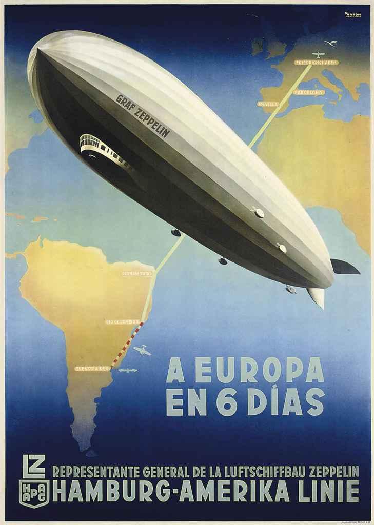 Ottomar Anton - Graf Zeppelin, Hamburg-Amerika Linie