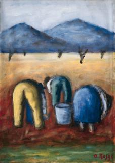 Ottone Rosai - Contadini