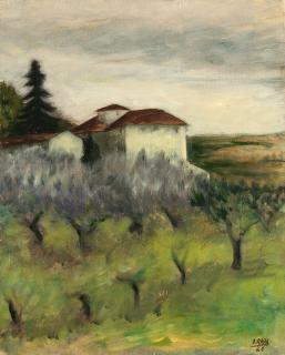 Ottone Rosai - Paesaggio toscano