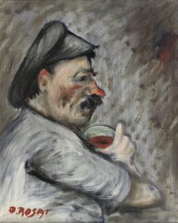 Ottone Rosai - Uomo che beve - Drinking man