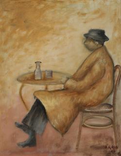 Ottone Rosai - Uomo seduto