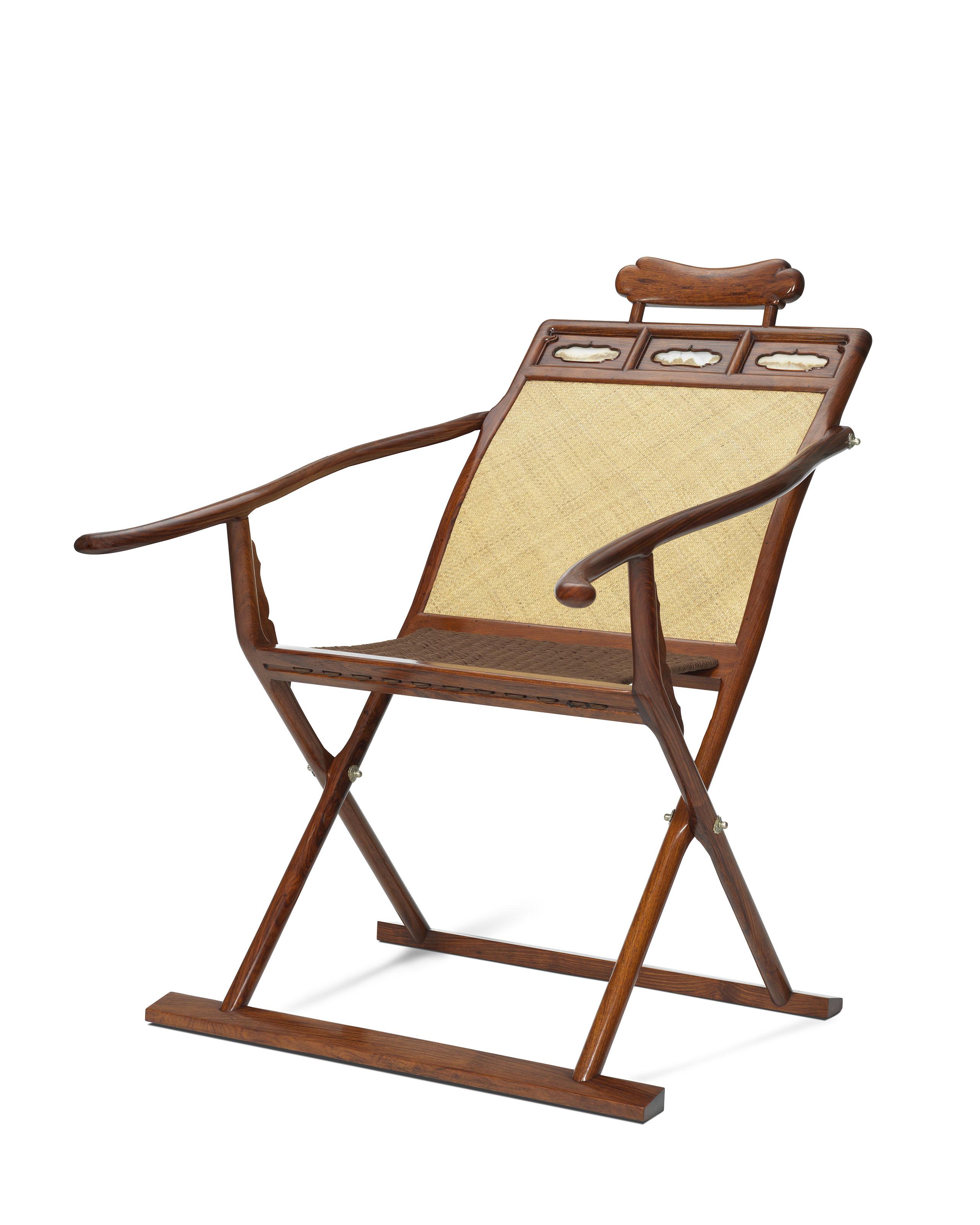 Ou Shengchun - A HUANGHUALI DECK CHAIR, TANGYI