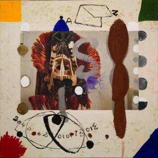 Ouattara Watts - Abstract (masked figure)