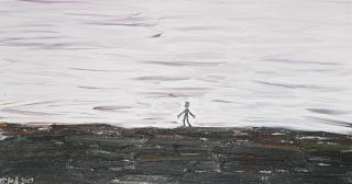 Ouyang Chun - Untitled (Lone Figure On The Horizon)