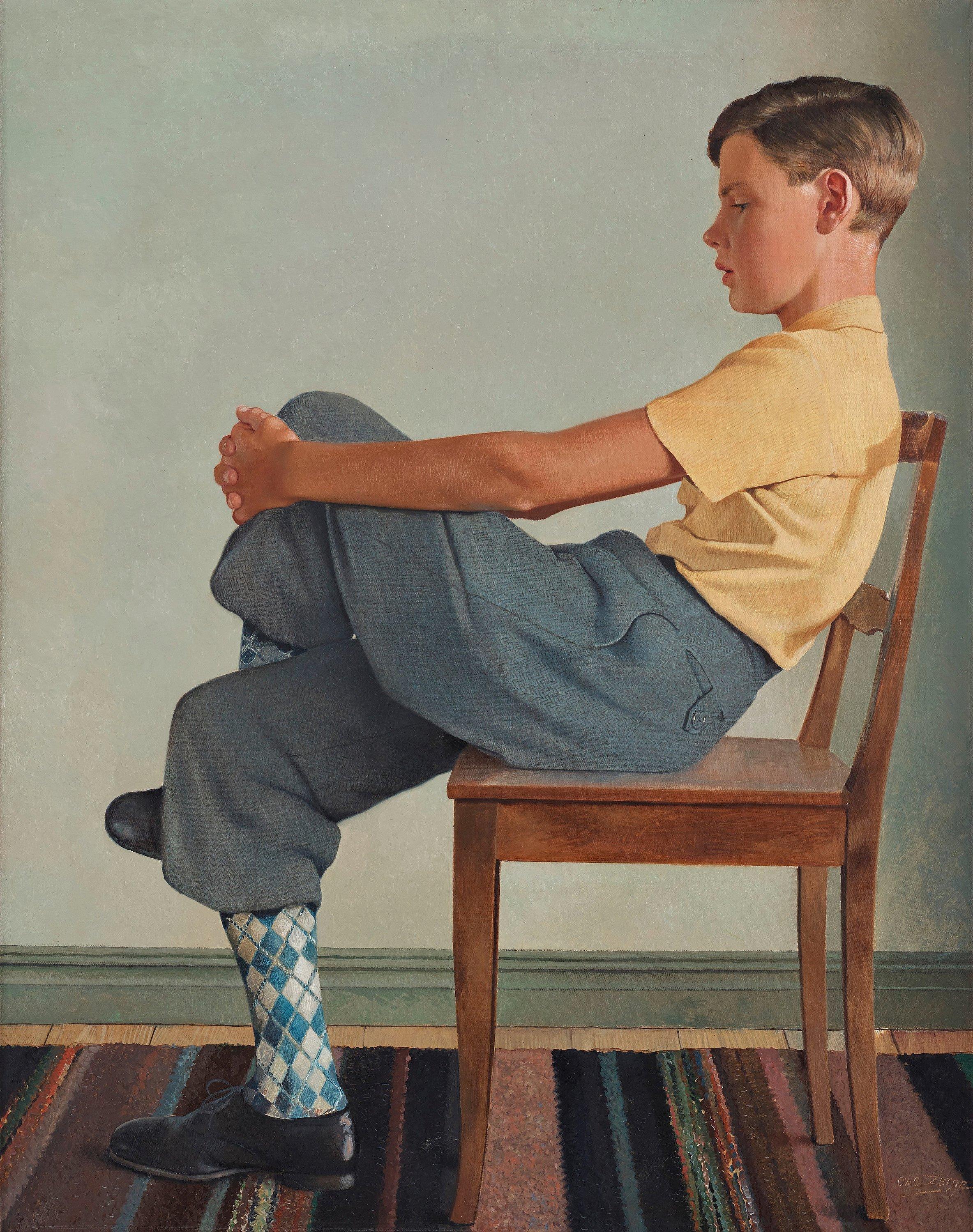 Owe Zerge - Portrait depicting Bertil