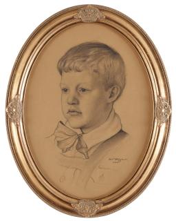 Owe Zerge - Portrait of Åke Carlsten, seven years of age