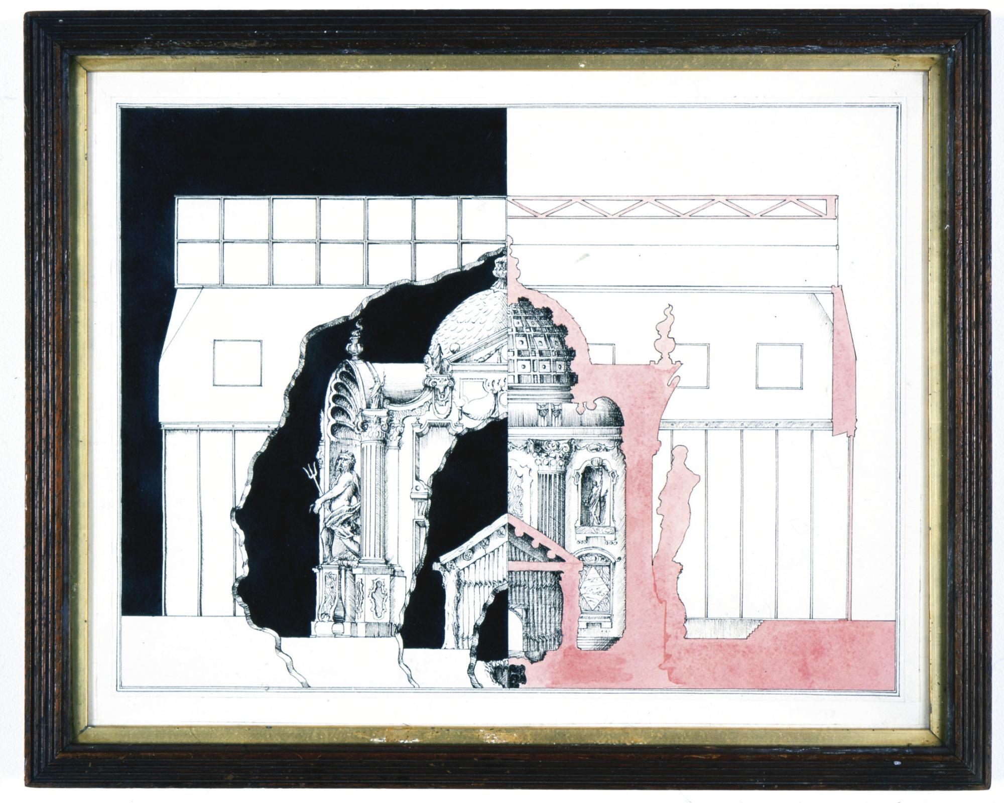 Pablo Bronstein - Elevation And Interior Of Historic Building