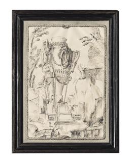 Pablo Bronstein - large Urn with admirers