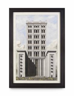 Pablo Bronstein - Neo Baroque Cars In Front Of Neo Regency Building